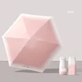 Portable pink sun umbrella with UPF 50 plus UV protection and matching storage case - 15cm Six-Fold Flat Umbrella / Midsummer Pink