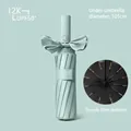 Mint green automatic folding UV protection umbrella with bow design and 105cm diameter - 24-Rib Large Size / Mint Green