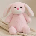 Soft pink rabbit plush toy, 8-inch stuffed animal for kids and various gifts. - Rabbit