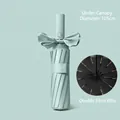 Premium mint green automatic folding sun umbrella with bow decoration and 105cm canopy - Little Mystery Series / 24 Ribs / Mint Green