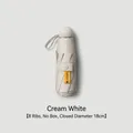 Portable cream white capsule sun umbrella with UPF50+ UV protection and 8 sturdy ribs - Without Case / 8 Ribs / Off White