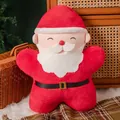 Soft red Santa Claus plush throw pillow for festive Christmas home holiday decoration - Santa Claus / 45cm