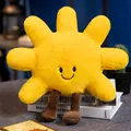 Adorable yellow sun plush pillow toy with long legs for cozy home nursery decoration - Sun / S