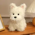 Adorable shaggy West Highland White Terrier dog plush toy variant in soft creamy white - White / 23cm