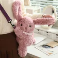 Adorabile borsa a tracolla con coniglietto di peluche rosa per lo stile ragazza JK. - 30cm / Coniglio