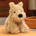 Soft and fluffy beige West Highland White Terrier stuffed toy dog doll for girls - Basic Style / Brown / 22cm
