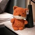 Variante de peluche de renard orange douce avec une texture moelleuse et museau blanc - Renard Orange