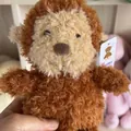 Poupée de singe en peluche marron à fourrure bouclée douce et câline pour enfants - Singe Brun