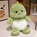 Adorabile peluche dinosauro verde morbido con pannolino bianco e punte gialle per bambini - 40CM / Dinosauro con Stile Pannolino