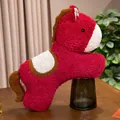 Soft red plush horse stuffed animal doll for 2026 Chinese Year of the Horse gift - 55cm / Pony