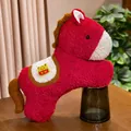 Red horse plush toy pillow for 2026 Lunar Year of the Horse mascot decoration gift - 55cm / Lucky Horse