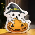 Zacht Halloween spook met pompoen pluche kussen voor een feestelijke woondecoratie - Pompoen Geest