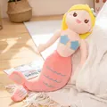 Adorable pink mermaid plush toy doll with yellow hair and star shells kids gift - 45cm / Yellow Hair Character
