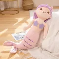 Adorable plush mermaid doll toy with purple hair and pink tail, soft gift for girls - 45cm / Purple Hair