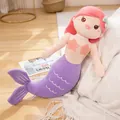 Cute cartoon mermaid plush toy with pink hair and purple tail, perfect gift for kids - 45cm / Pink Hair