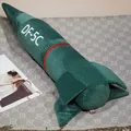 Large dark green DF-5C missile shaped plush pillow soft military style long cushion - DF-5C Style / 55cm
