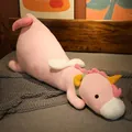 Gran almohada de peluche de unicornio rosa suave para dormir y decoración hogar - 80cm / Unicornio Rosa