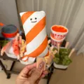 Jouet en peluche Oden créatif rayé orange et blanc pour jeu d'imitation enfant - Bâtonnet de Crabe