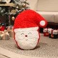 Suave cojín de peluche de Papá Noel en rojo y blanco para decoración navideña de hogar - Papá Noel / 50cm
