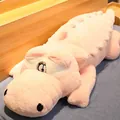 Oreiller géant en peluche crocodile rose long jouet doux pour dormir au lit - 1m / Rose
