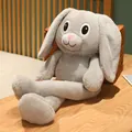 Soft gray plush rabbit doll with extra long ears and legs, perfect gift for girls - 80cm / Gray