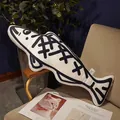 Graffiti style fish-shaped plush pillow for office nap and back support cushion. - Round Eyes Pendant (20cm) / 20cm / Round Eyes