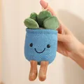Adorable plush succulent plant keychain ornament featuring a blue pot with a smiley face - Succulent Blue / 12-16cm Pendant