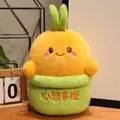 Lindo peluche de planta de naranja con bordado de la suerte para decoración de mesa - Naranja de la Suerte / 30cm
