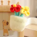 Adorable plush tulip potted plant keychain charm for bag and car key decoration - Red-Yellow Pot / 12-16cm Pendant
