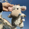 Funny creative worker cow plush mascot doll pendant for bags and nursery decoration - 25cm (Pendant) / White