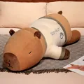 Large long capybara plush pillow toy wearing a sweater for bed decoration - Sacabambaspis Style / 75cm