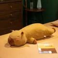 Soft long brown capybara plush hugging pillow toy for cozy bedroom decoration gift - 60cm Without Inner Liner / Shy Capybara Brother