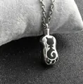 Pendentif commémoratif en acier titane en forme de chat pour cendres d'animaux - Collier Urne de Crémation pour Animaux de Compagnie en Forme de Chat