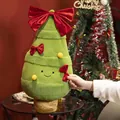 Soft plush Christmas tree pillow with red bows for holiday decoration - Christmas Tree / 60CM