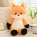 Cute orange plush fox doll toy with large eyes and soft fur for children's comfort - Running Fox / 50cm