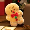 Cute gingerbread man plush toy for festive Christmas decoration and holiday gifts - Gingerbread Man Style (20cm)