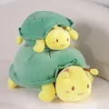 Adorable plush turtle-bee hybrid toy with soft green shell and yellow body - 18cm Hanging Ornament / Turtle Doll