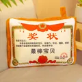 Novelty certificate shaped dual-use throw pillow blanket for home and office gift - Best Baby / Small Pillow (35*30cm)
