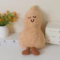 Cute brown peanut shaped plush pillow from the Super Plant series. - 40CM / Peanut