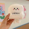 Adorable white piano plush toy with embroidered smiley face and keyboard detail - 20cm / Piano (White)