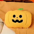 Soft orange pumpkin plush pillow with cute Jack-o-lantern face for Halloween gift decor. - 40CM / Evil Pumpkin
