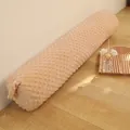 Traversin cylindrique en peluche à pois abricot doux pour le sommeil et le soutien - Longueur/Pack / Café au Lait