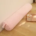 Long traversin cylindrique rose en tissu minky doux pour un sommeil confortable et paisible - Longueur/Pack / Rose Bonbon