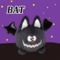 Funny grey plush bat toy with round body and cute wings for Halloween gift ideas - Bat