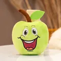Adorabile peluche a forma di mela verde con squeaker e simpatico viso di cartone - Stile con Squeaker / Mela Verde / 10-15cm