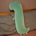Coussin dinosaure vert en peluche douce pour un soutien de sommeil très confortable - Dinosaure / 80cm / Vert
