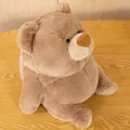 Soft and cuddly plush chubby brown bear animal toy for children nursery decor and gift - 40cm (0.825kg) / Brown Bear