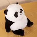 Cute 8-inch chubby panda plush toy, soft stuffed animal doll for kids soothing and play - Panda