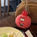 Simpatico giocattolo in peluche a forma di melograno con squittio e faccia buffa. - Stile Portachiavi / Melograno / 10-15cm