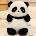 Adorable peluche de panda Bova con suave piel sintética blanca y negra y ojos redondos - Panda Perezoso de Bobowa